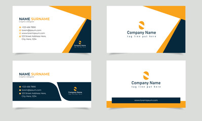 Fototapeta premium Creative and Clean Business Card Vector Print Template. Professional Business Card Design Vector.