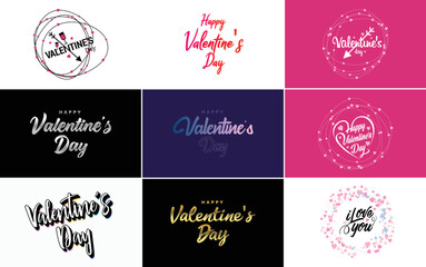 Fototapeta na wymiar Be My Valentine lettering with a heart design. suitable for use in Valentine's Day cards and invitations