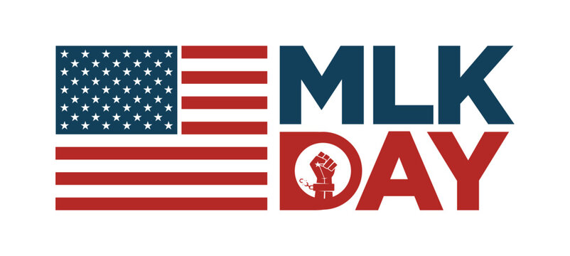 MLK Day. January 16. Vector illustration.
