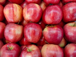 Bunch of Red apple. Healthy.