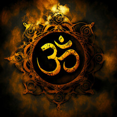 Sacred Symbol: Rustic Om