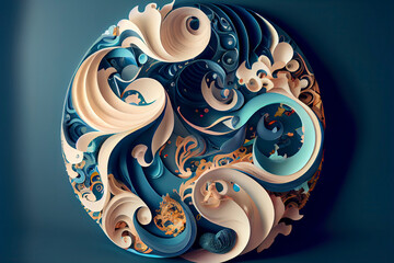 Create living, fluid shapes such as waves, ribbons, or circles