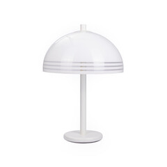 White table lamp on white background