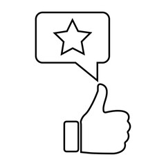 Feedback, like, rating icon