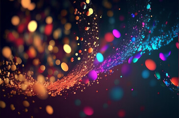 Fondo Splash de Colores - Colors Splash Background - Generative AI