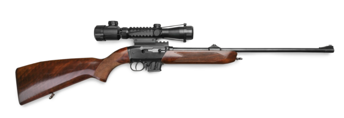 The big hunting gun with optical sight