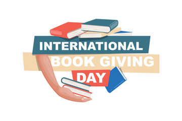 International Book Giving Day background.