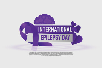 International Epilepsy Day background.
