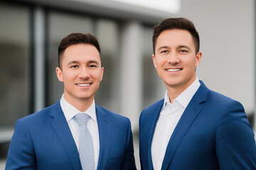 Fototapeta premium Portrait of confident business team in office