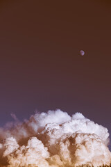 moon and clouds