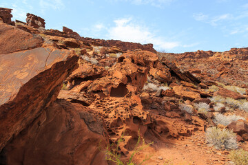 Twyfelfontein, site of ancient rock engravings in the Kunene Region of north-western Namibia.