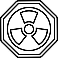 Fototapeta premium Radiation Icon