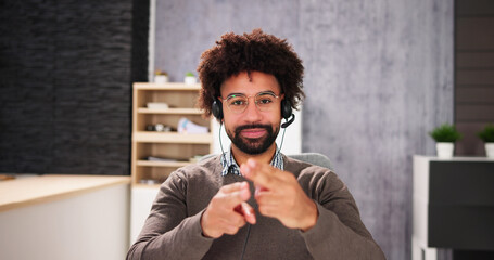 African American Deaf Man