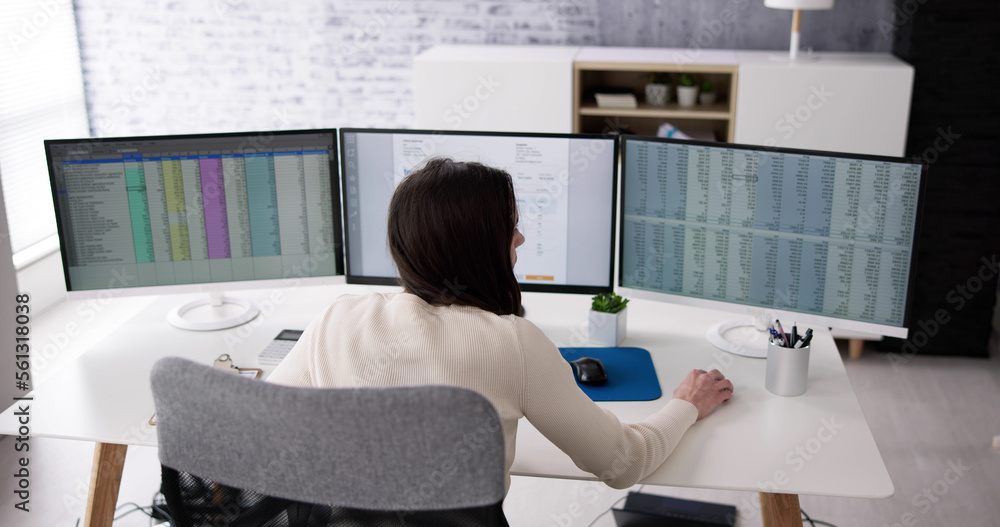 Poster using corporate invoice spreadsheet