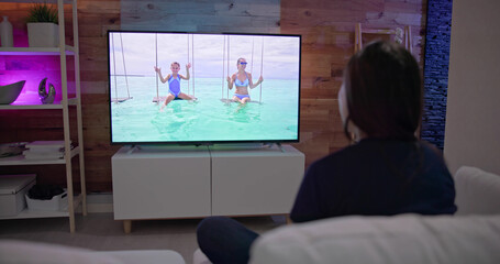 Smart Led TV In Living Room