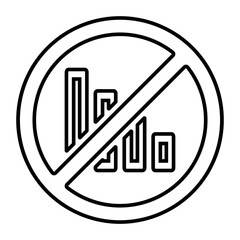 No network line vector icon