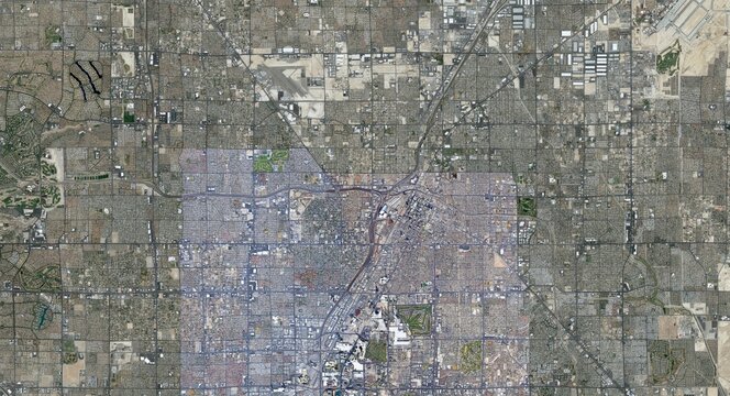 Las Vegas USA HD High Resolution Satellite Image zoom in view