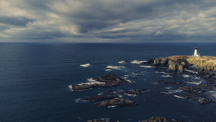 view of the lighthouse from the sea