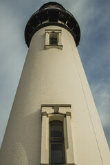 lighthouse on the coast of the north sea