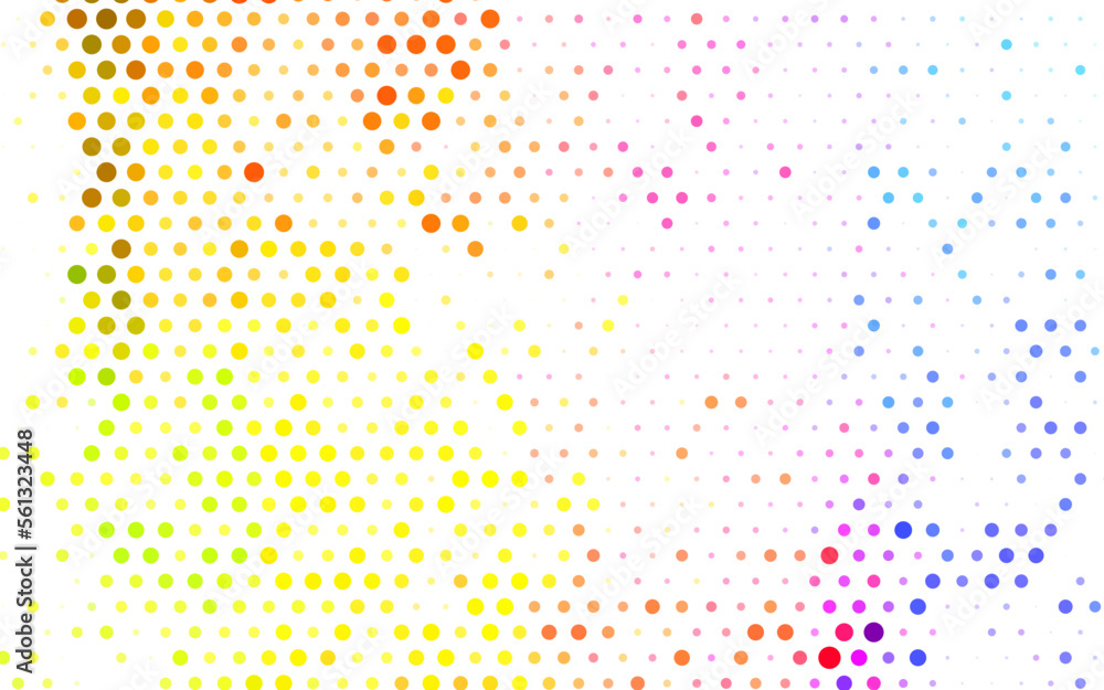 Canvas Prints light multicolor vector modern abstract illustration with colorful water drops.