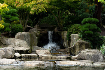 Japanischer Garten in Hamburg 2022
Wasserfall - Kaskade im Park.