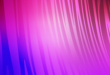 Light Purple, Pink vector texture with curved lines.
