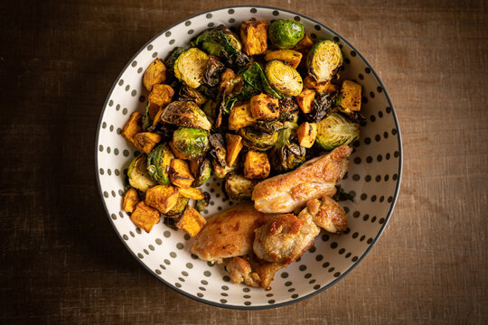 Brussels sprouts with chicken 