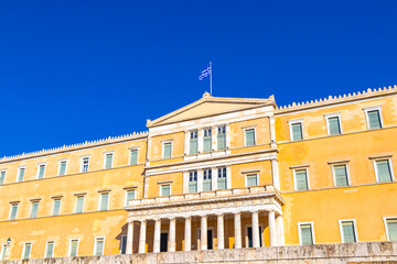 Fototapeta na wymiar The Congress Center Building Zappeion Historic buildings in Athens Greece.