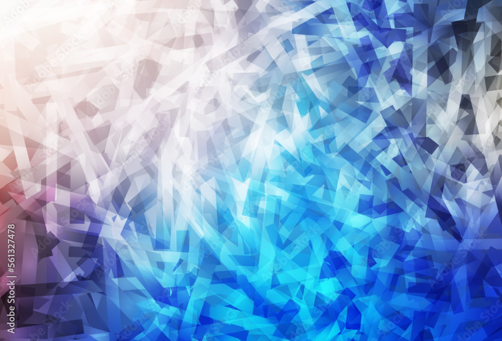 Poster light blue, yellow vector texture with colored lines.