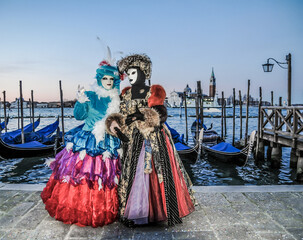 Fototapeta na wymiar Traditional Carnival Venice mask