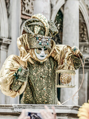 Obraz premium Photo View in Venice City During the Carnival Holiday , taken in