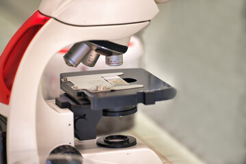 microscope in laboratory magnify, pharmaceutical, studying, industry, examining, genetic, healthcare, investigation, liquid, optic, technician, tube, bacterium, cell, clinic, doctor, school, universit