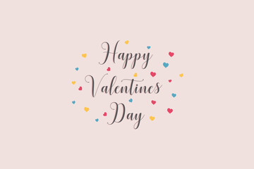 vector graphic illustration of happy valentine's day