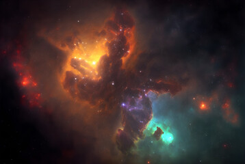Obraz na płótnie Canvas Cosmic Nebula 