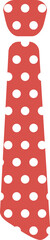 Polka dot tie icon