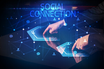 Navigating social networking with social icons