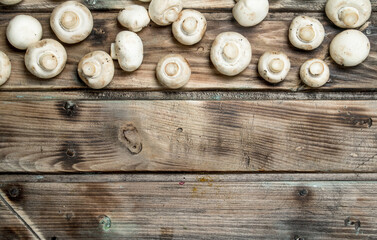 Fresh fragrant mushrooms.