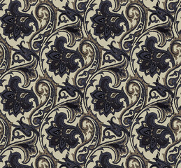 damask and paisley pattern
