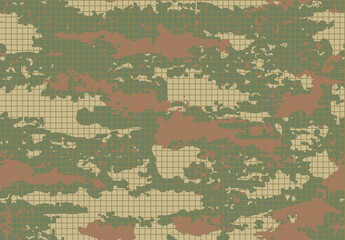 camouflage pattern green color