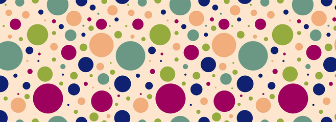 polka dot pattern colorful circular