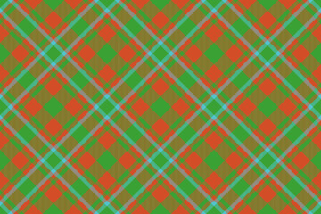 Tartan plaid check. Pattern texture seamless. Background textile vector fabric.