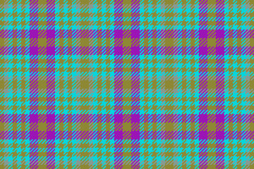 Texture fabric tartan. Seamless pattern plaid. Check vector textile background.