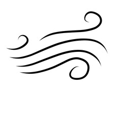 Doodle Wind Vector Line