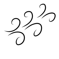 Doodle Wind Vector Line