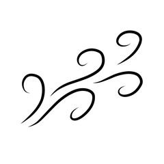 Doodle Wind Vector Line