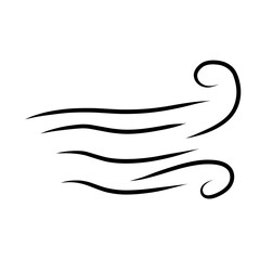Doodle Wind Vector Line