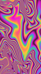 Abstract psychedelic background with rainbow smudges and stains, like on gasoline film. Vertical format for stories and posts.