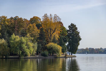 Herastrau Lake and Park in the Fall