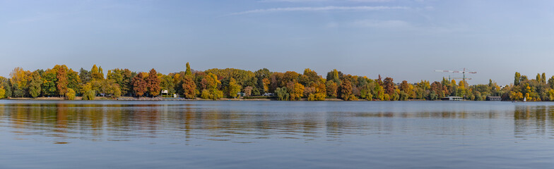 Herastrau Lake and Park in the Fall