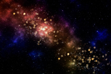 Obraz na płótnie Canvas Colorful galaxy outer space background Elements of this image furnished by NASA .